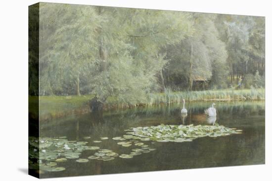 The Lily Pond-Edward R. Taylor-Stretched Canvas