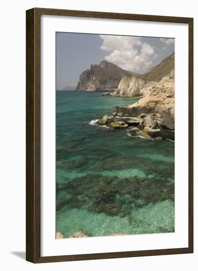 The Limestone Coast of Southern Oman, Mughsayl, Salalah, Dhofar, Oman, Middle East-Tony Waltham-Framed Photographic Print