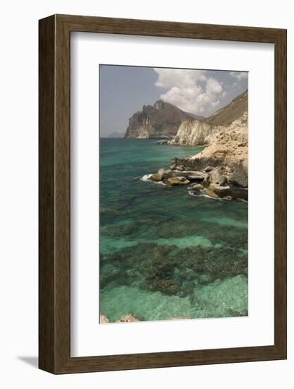 The Limestone Coast of Southern Oman, Mughsayl, Salalah, Dhofar, Oman, Middle East-Tony Waltham-Framed Photographic Print