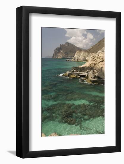 The Limestone Coast of Southern Oman, Mughsayl, Salalah, Dhofar, Oman, Middle East-Tony Waltham-Framed Photographic Print