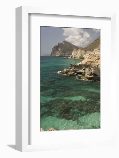 The Limestone Coast of Southern Oman, Mughsayl, Salalah, Dhofar, Oman, Middle East-Tony Waltham-Framed Photographic Print