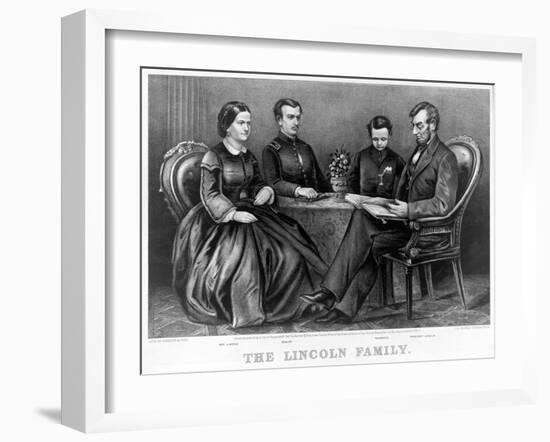The Lincoln Family, Pub. C.1867-null-Framed Giclee Print