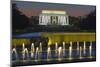 The Lincoln Memorial from the National WW II Memorial in Washington, Dc.-Jon Hicks-Mounted Photographic Print