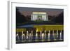 The Lincoln Memorial from the National WW II Memorial in Washington, Dc.-Jon Hicks-Framed Photographic Print