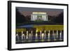 The Lincoln Memorial from the National WW II Memorial in Washington, Dc.-Jon Hicks-Framed Photographic Print