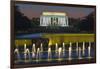 The Lincoln Memorial from the National WW II Memorial in Washington, Dc.-Jon Hicks-Framed Photographic Print