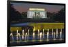 The Lincoln Memorial from the National WW II Memorial in Washington, Dc.-Jon Hicks-Framed Photographic Print