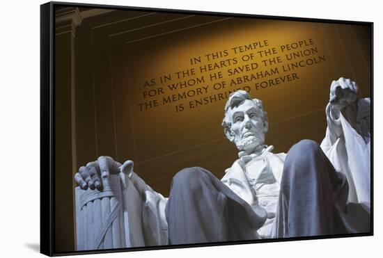 The Lincoln Memorial, Washington Dc.-Jon Hicks-Framed Stretched Canvas