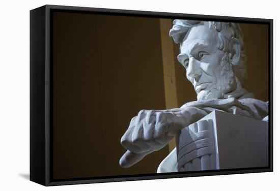 The Lincoln Memorial, Washington Dc.-Jon Hicks-Framed Stretched Canvas