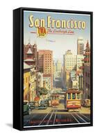 The Lindbergh Line, San Francisco, California-Kerne Erickson-Framed Stretched Canvas