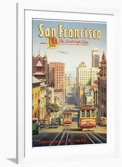 The Lindbergh Line, San Francisco, California-Kerne Erickson-Framed Giclee Print