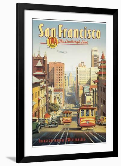 The Lindbergh Line, San Francisco, California-Kerne Erickson-Framed Giclee Print