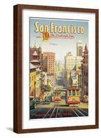 The Lindbergh Line, San Francisco, California-Kerne Erickson-Framed Giclee Print