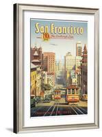 The Lindbergh Line, San Francisco, California-Kerne Erickson-Framed Giclee Print