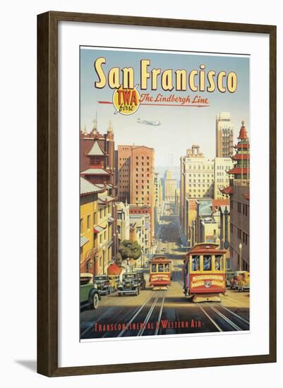The Lindbergh Line, San Francisco, California-Kerne Erickson-Framed Giclee Print