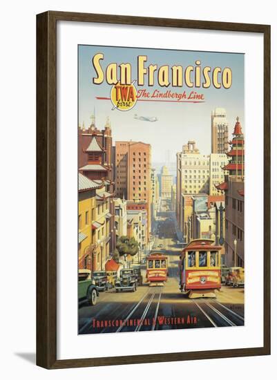 The Lindbergh Line, San Francisco, California-Kerne Erickson-Framed Art Print