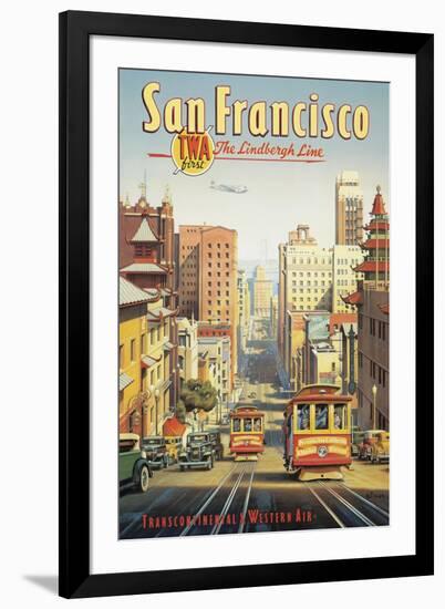 The Lindbergh Line, San Francisco, California-Kerne Erickson-Framed Art Print