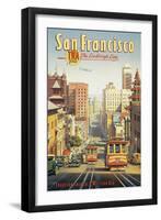 The Lindbergh Line, San Francisco, California-Kerne Erickson-Framed Art Print