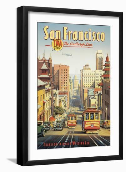 The Lindbergh Line, San Francisco, California-Kerne Erickson-Framed Art Print