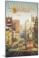 The Lindbergh Line, San Francisco, California-Kerne Erickson-Mounted Art Print