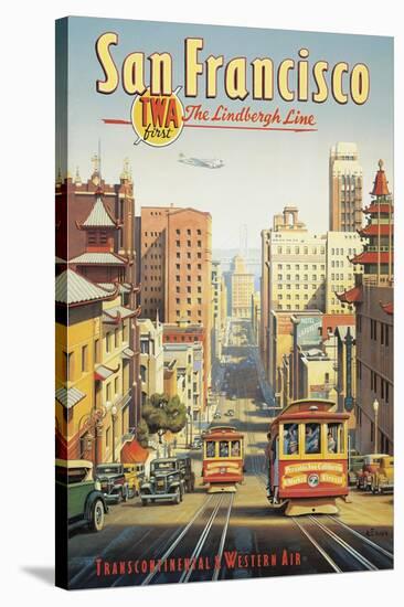 The Lindbergh Line, San Francisco, California-Kerne Erickson-Stretched Canvas