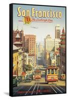 The Lindbergh Line, San Francisco, California-Kerne Erickson-Framed Stretched Canvas