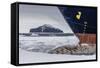 The Lindblad Expeditions Ship National Geographic Explorer in Shorefast Ice-Michael Nolan-Framed Stretched Canvas