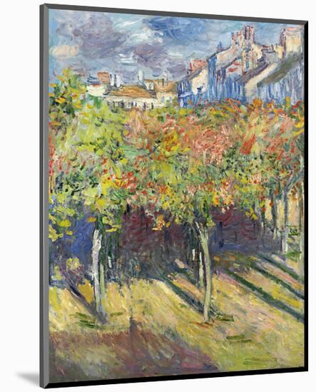 The Lindens of Poissy, 1882-Claude Monet-Mounted Art Print