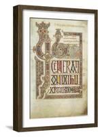 The Lindisfarne Gospels, 715-721-null-Framed Giclee Print