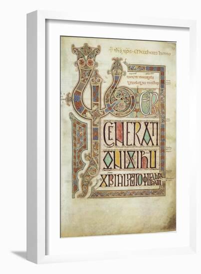 The Lindisfarne Gospels, 715-721-null-Framed Giclee Print