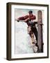 The Lineman (or Telephone Lineman on Pole)-Norman Rockwell-Framed Giclee Print