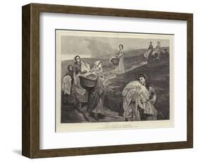 The Linen Gatherers-Valentine Cameron Prinsep-Framed Giclee Print