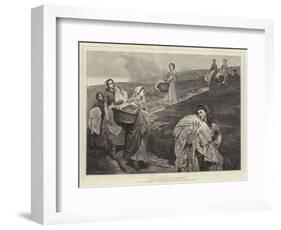 The Linen Gatherers-Valentine Cameron Prinsep-Framed Giclee Print