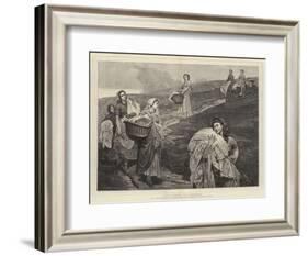 The Linen Gatherers-Valentine Cameron Prinsep-Framed Giclee Print