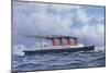 The Liner 'Lusitania', 1908-Antonio Jacobsen-Mounted Giclee Print