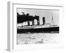 The Liner Lusitania was Torpedoed off the Old Head of Kinsale Ireland on 7th May 1915-null-Framed Premium Photographic Print