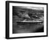 The Liner Queen Mary on Her Maiden Voyage-null-Framed Premium Photographic Print