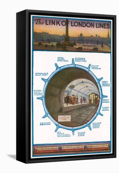 The Link of London Lines; London Underground-null-Framed Stretched Canvas