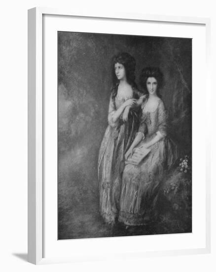 'The Linley Sisters, afterwards Mrs. Tickell and Mrs. Sheridan', c1772, (1917)-Thomas Gainsborough-Framed Giclee Print