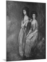 'The Linley Sisters, afterwards Mrs. Tickell and Mrs. Sheridan', c1772, (1917)-Thomas Gainsborough-Mounted Giclee Print