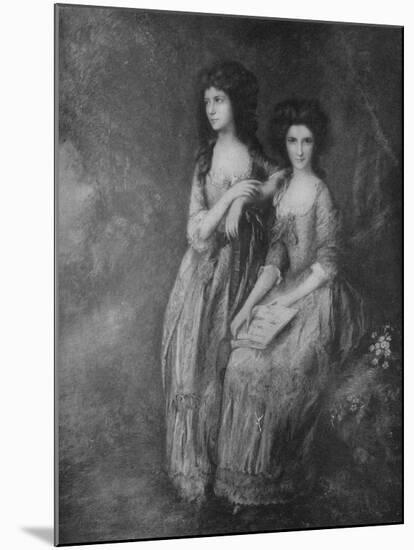 'The Linley Sisters, afterwards Mrs. Tickell and Mrs. Sheridan', c1772, (1917)-Thomas Gainsborough-Mounted Giclee Print