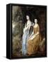 The Linley Sisters (Mrs. Sheridan and Mrs. Tickell) 1771/72-Thomas Gainsborough-Framed Stretched Canvas