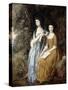 The Linley Sisters (Mrs. Sheridan and Mrs. Tickell) 1771/72-Thomas Gainsborough-Stretched Canvas