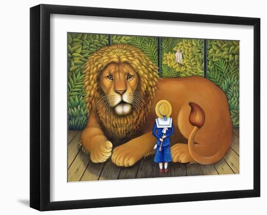 The Lion and Albert, 2001-Frances Broomfield-Framed Giclee Print