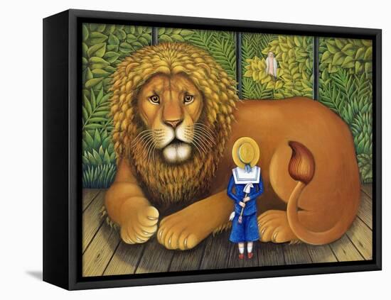 The Lion and Albert, 2001-Frances Broomfield-Framed Stretched Canvas