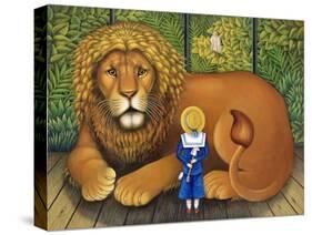 The Lion and Albert, 2001-Frances Broomfield-Stretched Canvas