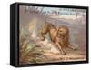 The Lion and the Gnat-null-Framed Stretched Canvas