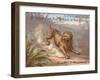 The Lion and the Gnat-null-Framed Giclee Print