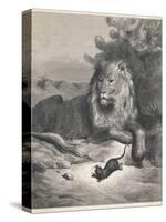 The Lion and the Mouse-Gustave Doré-Stretched Canvas