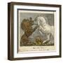 The Lion and the Unicorn were Fighting for the Crown-null-Framed Art Print
